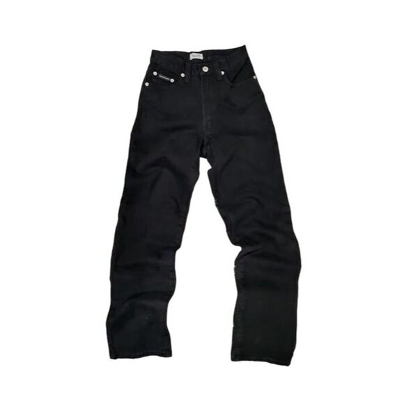 J&ANS Dolce&Gabbana Pants Black Denim High Rise Straight Leg Slim Fit 0/XS - Picture 2 of 11